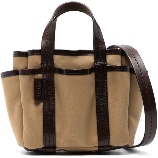 Max Mara borsa tote giardiniera mini - marrone