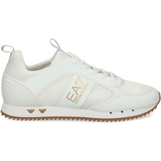 Ea7 Emporio Armani sneakers con stampa - bianco