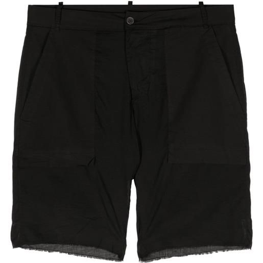 Masnada shorts con frange - nero