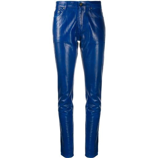 Saint Laurent pantaloni skinny - blu