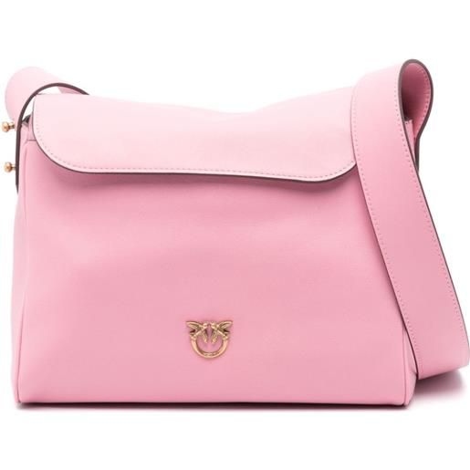 PINKO borsa a spalla leaf - rosa