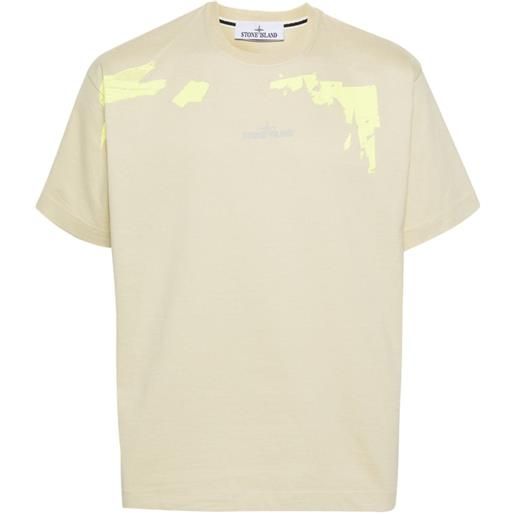 Stone Island t-shirt con ricamo - toni neutri