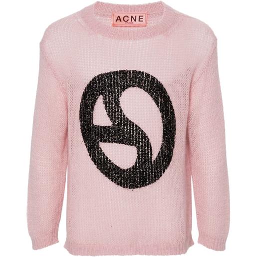 Acne Studios maglione con paillettes - rosa