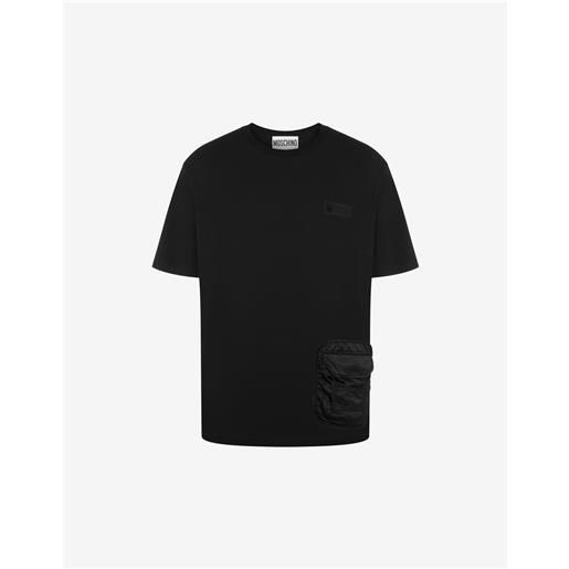 Moschino t-shirt in cotone multipocket details