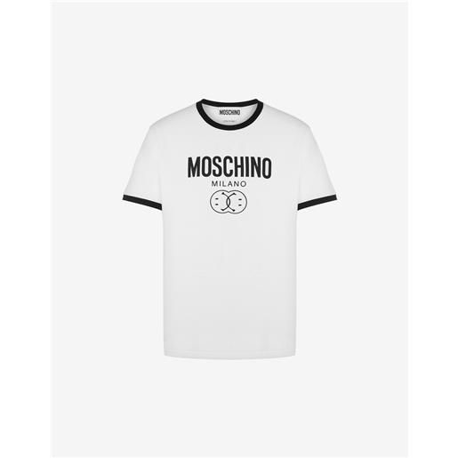 Moschino t-shirt in jersey stretch double smiley®