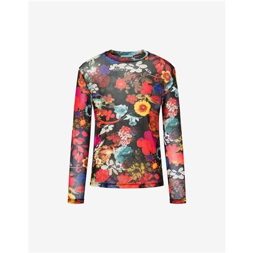 Moschino t-shirt in tulle allover flowers