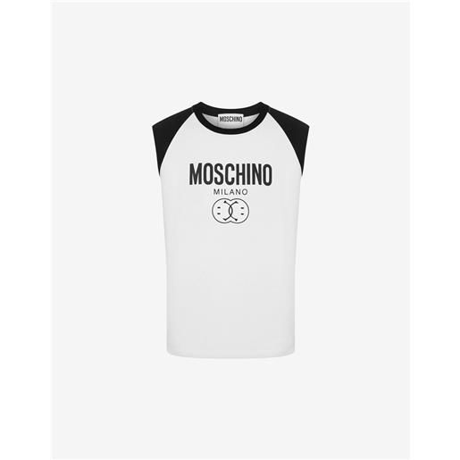 Moschino t-shirt senza maniche double smiley®