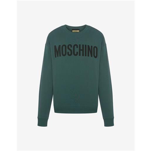 Moschino felpa in cotone organico con logo