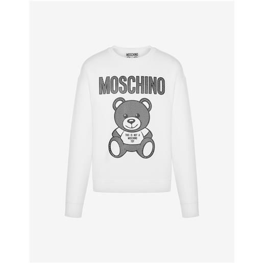 Moschino felpa in cotone organico teddy mesh