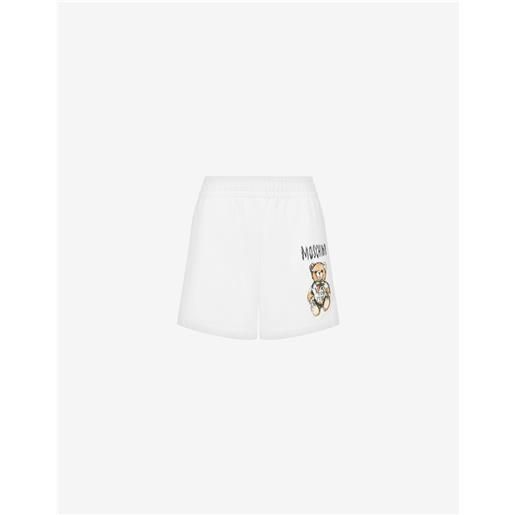 Moschino short in felpa organica drawn teddy bear