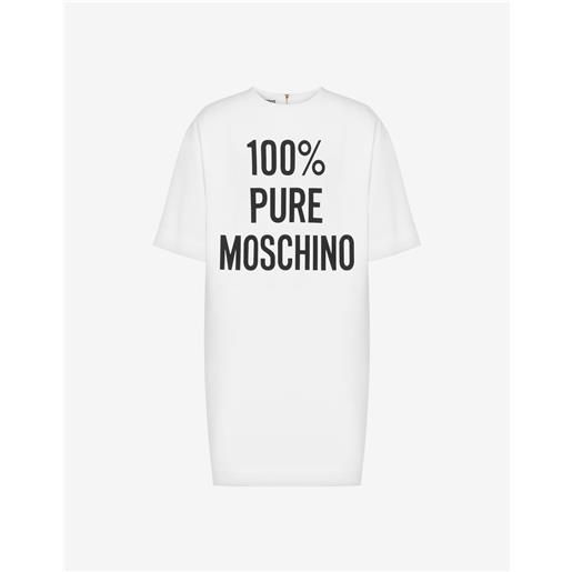 Moschino abito in enver satin 100% pure Moschino print
