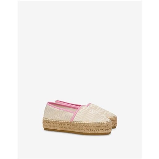 Moschino espadrillas allover logo