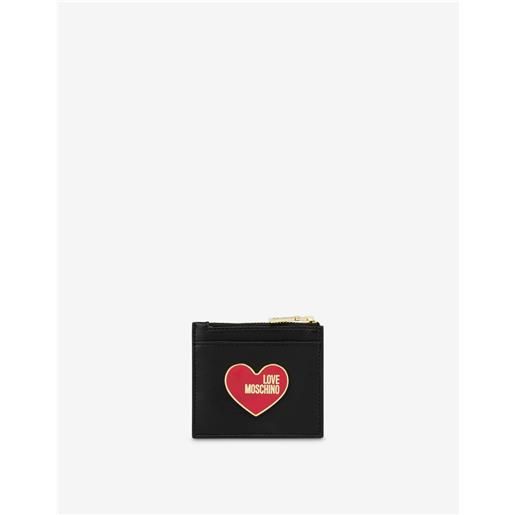 Love Moschino portacarte enameled heart