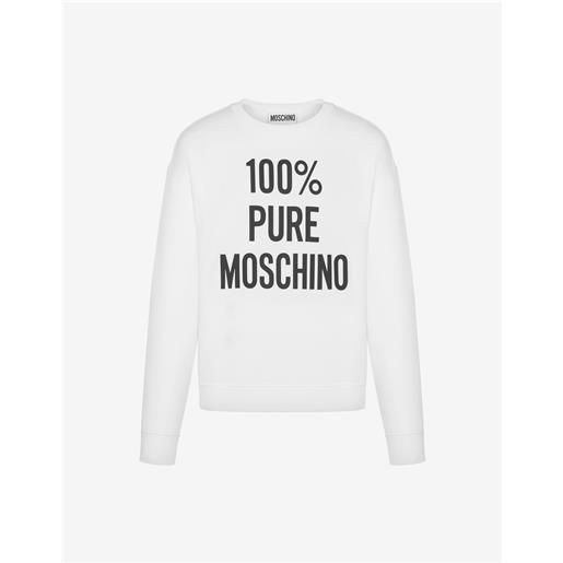 Moschino felpa in cotone organico 100% pure Moschino