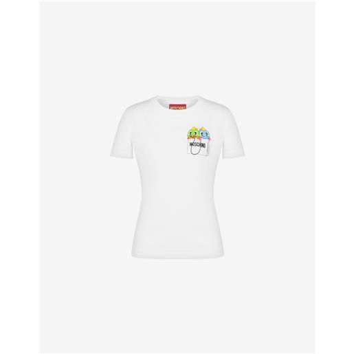 Moschino t-shirt in jersey organico bubble booble