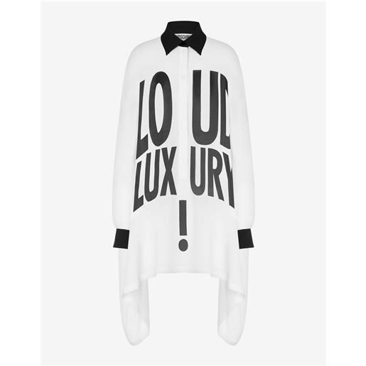 Moschino camicia in charmeuse loud luxury!