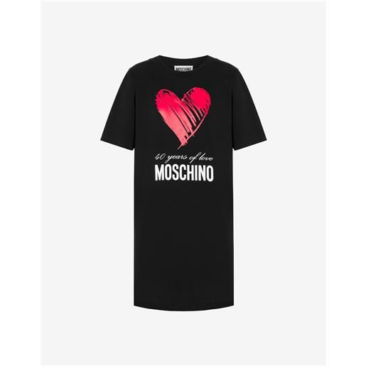 Moschino abito in jersey 40 years of love