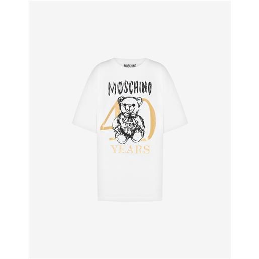 Moschino t-shirt in jersey 40 years teddy bear