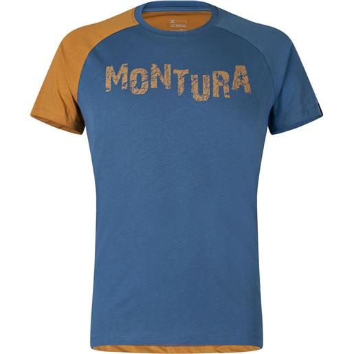 MONTURA karok t-shirt deep blue/caramel delav