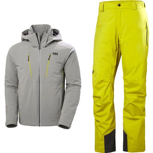 HELLY HANSEN completo sci men's alpha 4.0 ski jacket+men's legendary insulated ski pants uomo