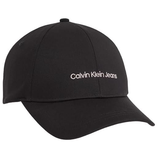 Calvin Klein Jeans institutional cap k60k608849 cappello, nero (black/pale conch), os donna