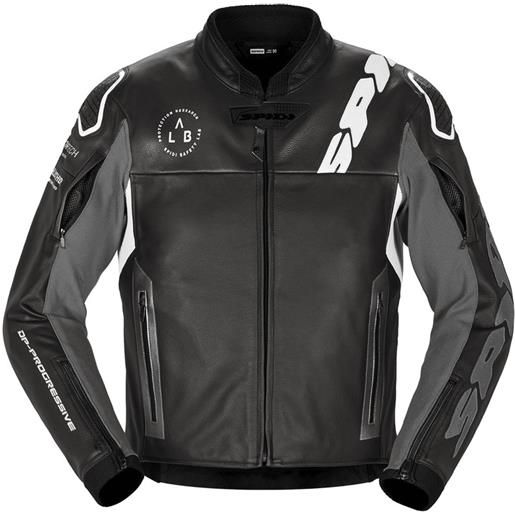 SPIDI - giacca SPIDI - giacca dp progressive leather nero / bianco