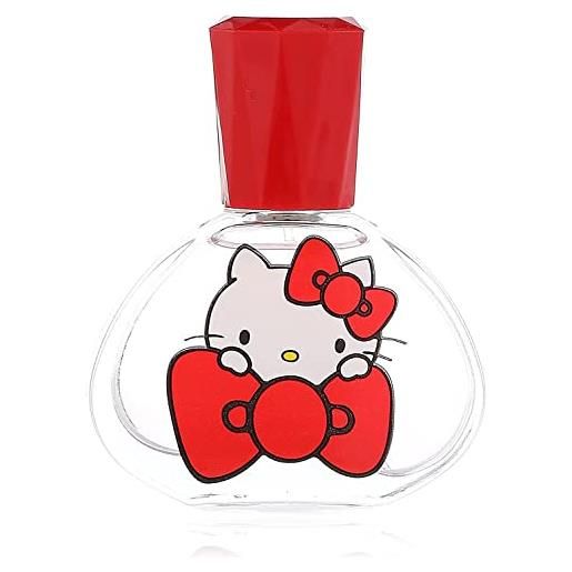 Air-Val hello kitty profumo per bambini: eau de toilette in bella bottiglia di vetro e motivo gattino, regalo per ragazze (30 ml)