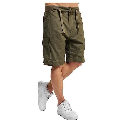 Brandit packham vintage shorts pantaloncini, oliv, xxxxxxl uomo
