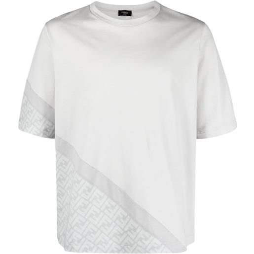 FENDI t-shirt con stampa - grigio