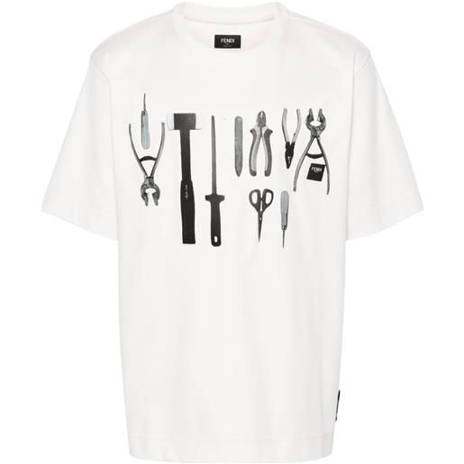 FENDI t-shirt fendi tools - toni neutri