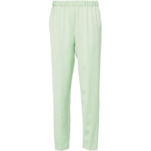 Forte Forte pantaloni affusolati a vita alta - verde