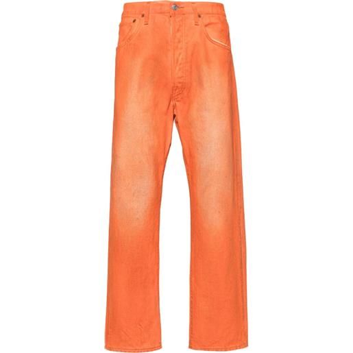 Acne Studios jeans dritti a vita bassa - arancione