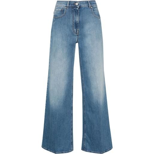 Peserico jeans svasati a vita alta - blu