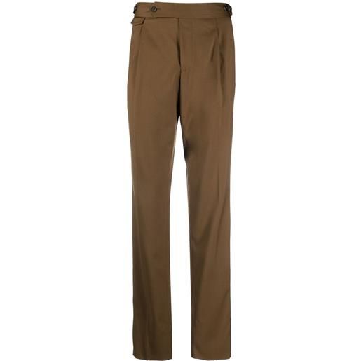 Lardini pantaloni con pieghe - marrone