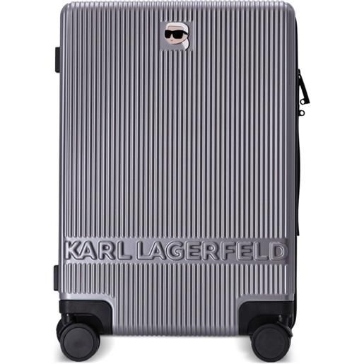 Karl Lagerfeld valigia k/ikonic 2.0 - argento