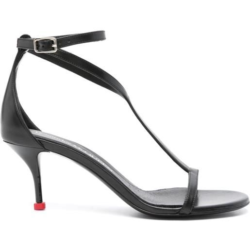 Alexander McQueen sandali harness 70mm - nero