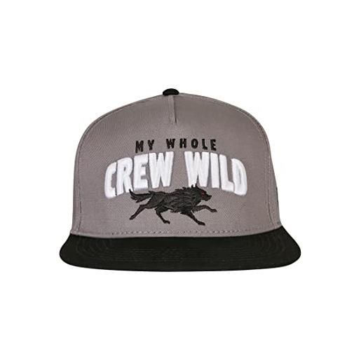 Cayler & Sons crew wild cap cappellino da baseball, grigio/nero, etichettalia unica unisex-adulto