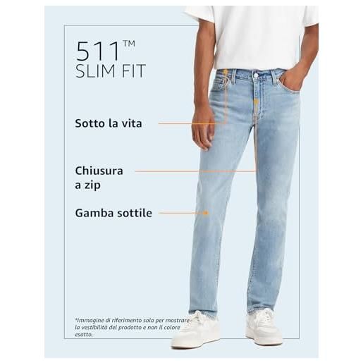 Levi's 511 slim, jeans uomo, touch of frost gd, 38w / 34l