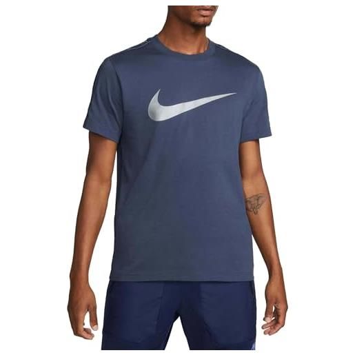 Nike repeat sw maglia thunder blue/mtlc cool grey s
