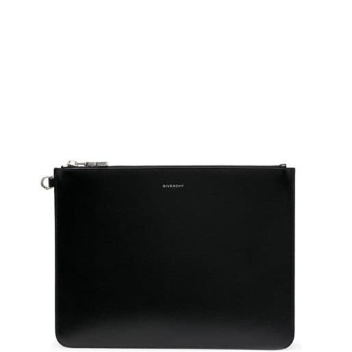 Givenchy clutch con stampa - nero