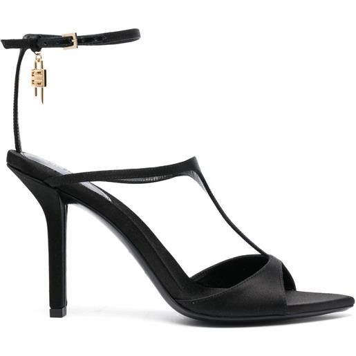 Givenchy sandali con logo 110mm - nero