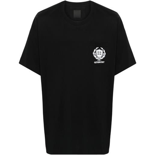 Givenchy t-shirt con ricamo - nero