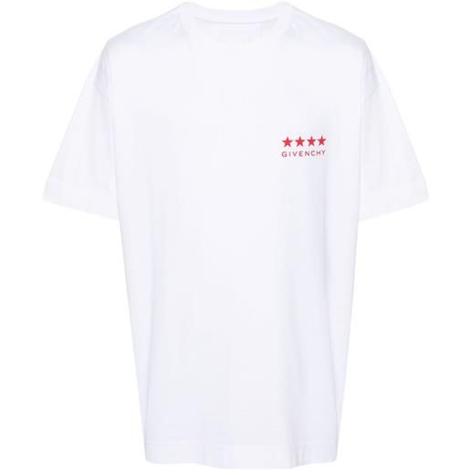 Givenchy t-shirt con stampa 4g - bianco