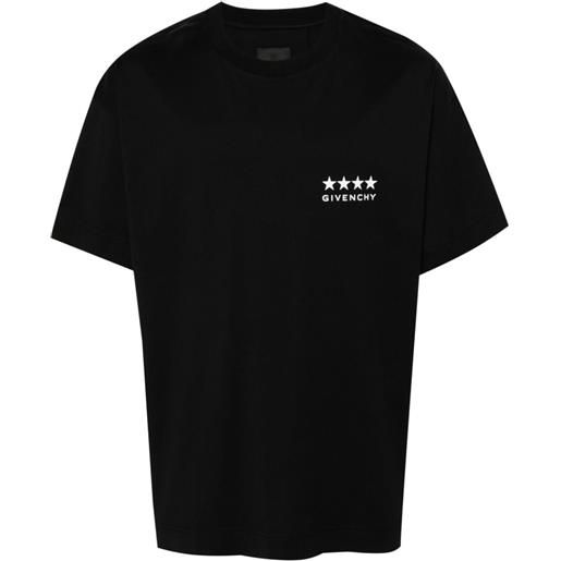 Givenchy t-shirt con stampa 4g - nero