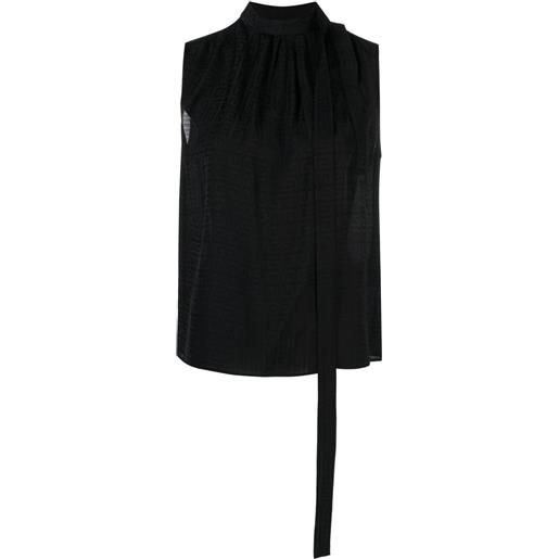 Givenchy blusa con effetto 4g jacquard - nero