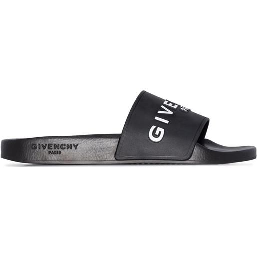 Givenchy sandali slides con stampa - nero