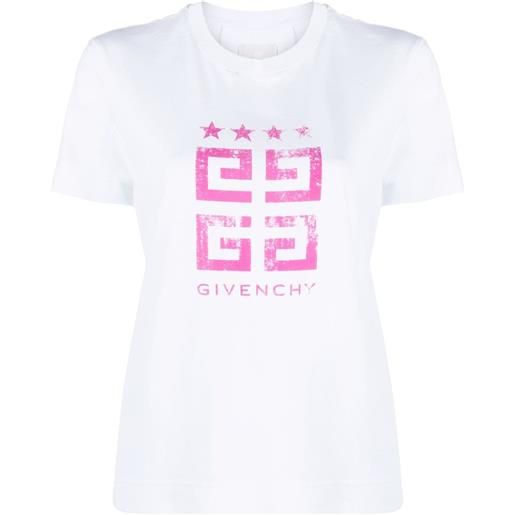 Givenchy t-shirt 4g stars - bianco