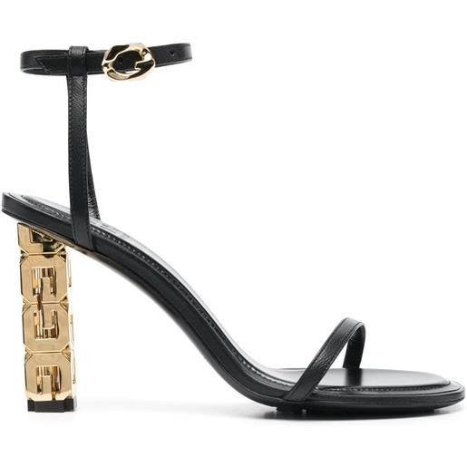 Givenchy sandali gg 100mm in pelle - nero