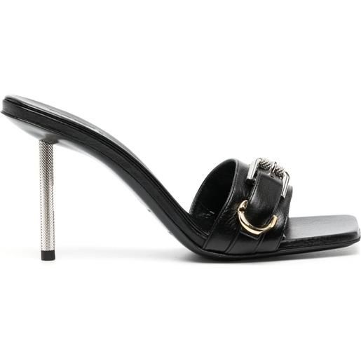 Givenchy mules voyou 90mm in pelle - nero