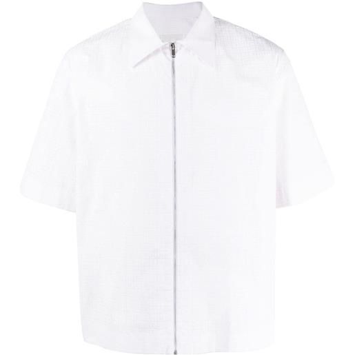 Givenchy camicia con zip - bianco
